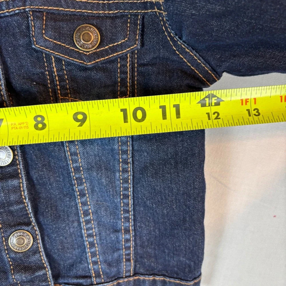 Nebraska Huskers Denim Jacket Dark Wash Blue Jean Trucker‎ Size 5